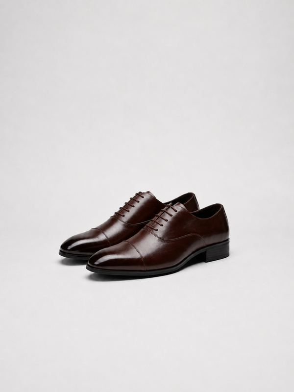 Zapatos Oxford de cuero de estilo japonés para hombre